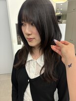 ローレンアオ(LOREN AO)&nbsp;ミルクティーブロンド/ダークブルー/デジタルパーマ/矢場町