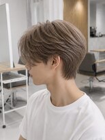 ネオリーブウリ 二子玉川店(Neolive uri) ブルーブラックフェザーパーマサーフカールセンターパート