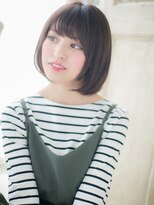 モッズヘア 福岡天神店 mod's天神/フレンチバングオリーブベージュ小顔前下がりボブb
