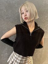 テラス 世田谷 経堂(Terrace)&nbsp;白髪ぼかしハイライトバレイヤージュボブ