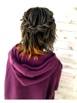 ヘアメイク エンカレッジ(HAIR MAKE encourage) ハーフスタイルツイスト