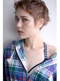 summer　short　×　ash　beige　【アシメショート】＃3
