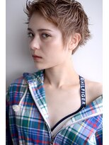 ミラバイグリーン(Mira by green)&nbsp;summer　short　×　ash　beige　【アシメショート】＃3