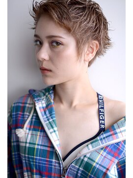 ミラバイグリーン(Mira by green) summer short × ash beige 【アシメショート】#3