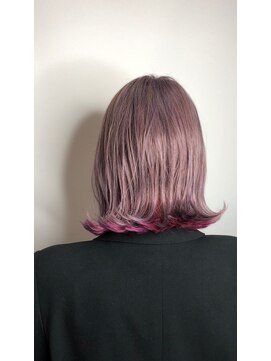 モードケイズ 阿倍野店(MODE K’s) ホワイトバイオレットカラー×インナーユニコーンカラー