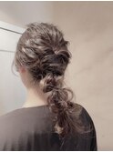 編み下ろしヘアアレンジ＊ブライダル＊２次会＊パーティー
