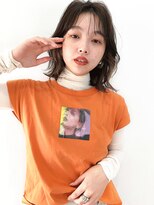 ジェム(GEM) インナーカラーボブ シースルー前髪