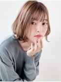 ワンカール外ハネボブ/髪質改善/グレイヘア/30代/40代/50代/60代