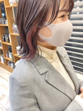 ネオリーブ アンド 渋谷店(Neolive &) 【neolive& 渋谷店】ピンクインナーカラーボブ☆