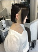 透明感グレージュカラー×インナーカラー×切りっぱなしボブ☆