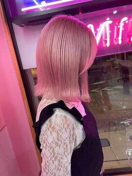 ワンズクロエ 原宿店(ONE's Chloe) ピンクカラー/ショコラベージュ/ボブルフ/ベビーバング/原宿駅