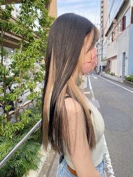 フラム 渋谷(flamme) インナーカラー＊blonde × blonde