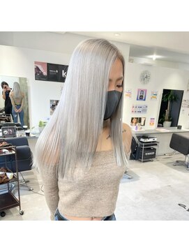 キング 梅田(K!ng) 【梅田】ホワイトカラーホワイトシルバーホワイトブリーチ