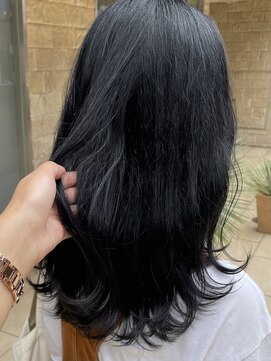 アース 高円寺店(HAIR & MAKE EARTH) 暗めブルーブラック！