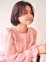 ラフ フロム ガーデン(Laf from GARDEN)&nbsp;大人ボブ/切りっぱなしボブ/韓国風/ピンクブラウン/美髪