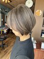 ロイズ ヘアデザイン アンド スパ(LOES) 白髪ぼかしハイライトを繰り返す事で透明感グレージュカラーに☆