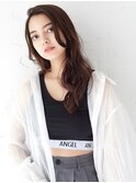 ふんわりウェーブ×シアーブラウン