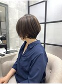 白髪ぼかし/白髪改善カラー/ショート/透明感カラー/脱白髪染め