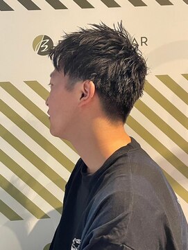 バーバーバー アカバネ(BARBER-BAR AKABANE) 秋の爽やか黒髪スパイキーショート バーバースタイル#2