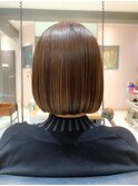 切りっぱなしボブ/髪質改善/大人可愛い/ハイライト/20代30代40代