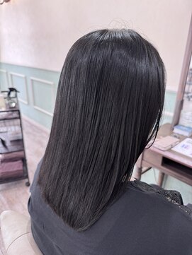ラボヌールヘアーノーブル 新越谷店(La Bonheur hair noble) 極上髪質改善/美髪ストレート/ミディアム【美髪】