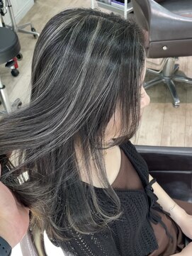 アップ(A+hair) 髪質改善ハイライト40代50代グレイカラー白髪染め白髪ぼかし