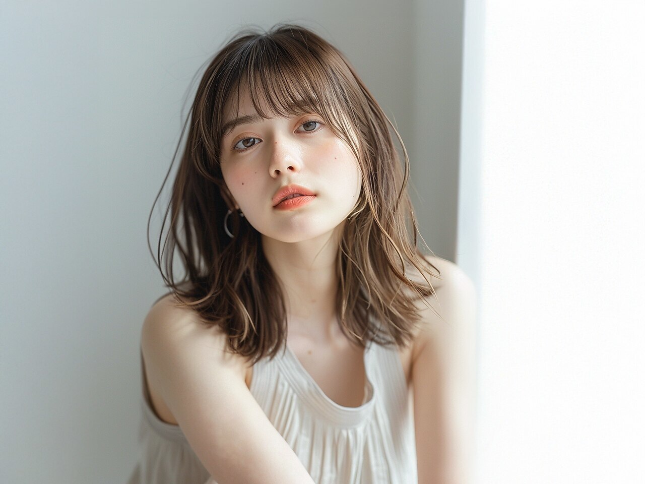 【10時以降限定】カット＋透明感カラー＋3stepトリートメント　￥10500