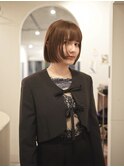 前上がりボブ