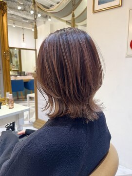 ロンドアベニール 北千住(Lond avenir) 暗めカラー/レイヤーカット/マロンベージュくすみベージュ北千住