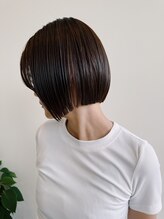 アヴァンセ サニー美容室 コンパクトボブ/ミニボブ/30代/髪質改善ストレート/