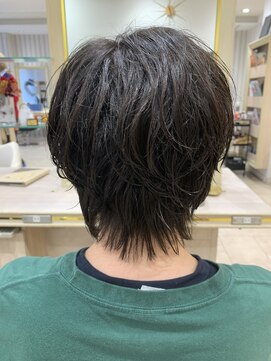 アッシュ 仙川店(Ash) ゆるふわ巻きパーマで大人のおしゃれラフセンターパート
