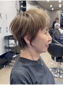 大人ショートヘア 40代50代60代ヘア 白髪 大阪ショートヘア 梅田