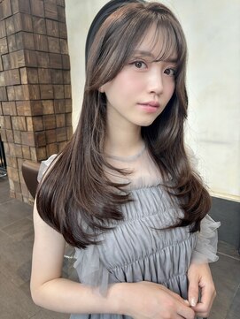 ミンクス 銀座店(MINX) レイヤーカット/チャコールグレー/ココアグレージュ