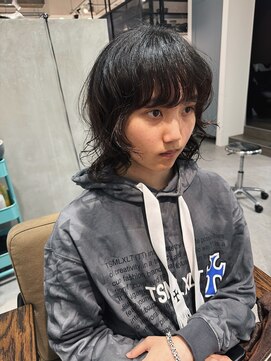 キュエム(Cuem) 【Cuem】ボブレイヤーパーマボーイッシュ個性的お洒落