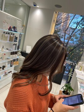 ルプル バイ フェイス 磯子(L'pul by face) コントラストグレージュハイライト