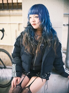 ディア(.eer) 【濃いめブルー×ブラウン】グラデーション