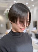 20代30代前髪なしショートハンサムショート丸みショートレイヤー