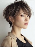ミセスショート×白髪ぼかしカラー30代40代50代60代