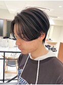 メンズパーマ曲がる縮毛矯正ハイライトショートカット20代30代40