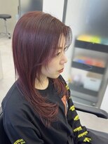 ゴウトゥデイシェアサロン 町田店(GO TODAY SHAiRE SALON)&nbsp;シルキーストレート×ブリ無しレッド