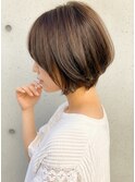 白髪染めハイライト×ひし形シルエット◎30代40代小顔くびれ