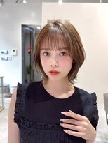 リブランド 銀座(REBRAND) 小顔ショートウルフシースルー前髪耳掛けひし形
