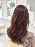 艶感カシスブラウン×ゆるふわロング