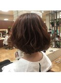 ディレクター今嶋 ウェーブ ボブ 切りっぱなし