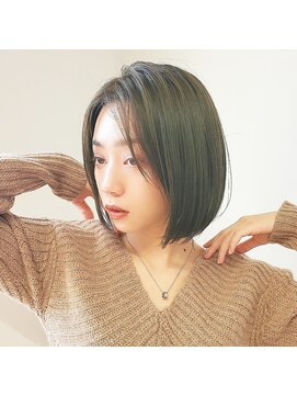 ラナ 渋谷(Lana) 【Chill】大人かわいいAラインピンクベージュクールショートボブ