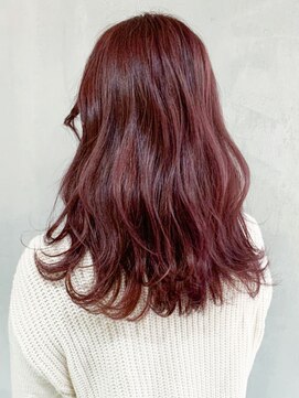 アイティー バイ アルバム 中野店(IT by ALBUM) カシスピンクロング_セミウェットウェーブ_ba307651