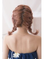 ミエル ヘア 新宿(miel hair) 〈mielhair新宿〉簡単編み込みアレンジ　　ヘアセット