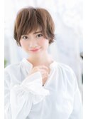 大人かっこいいアシンメトリーくせ毛風小顔ショートa1