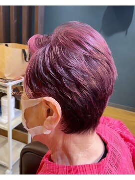 ネスタ ヘアー グラウンド(NESTA hair ground) 華やかさup◎ピンク系デザインカラー