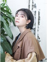 ノード(NODO)&nbsp;【ブリーチなし：暗髪】オリーブボブ